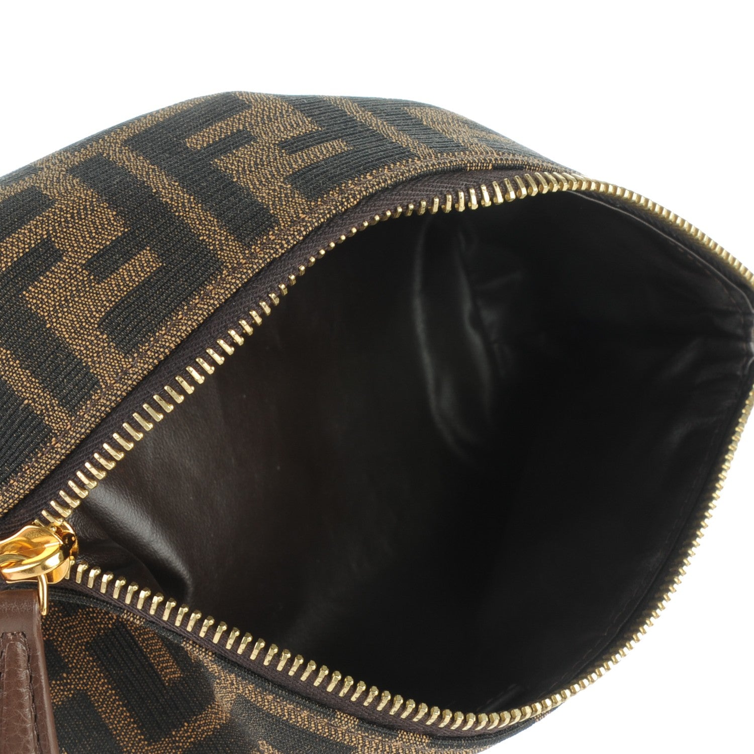 Fendi Zucca Vitello Artic Cosmetic Pouch Tobacco Castagna 5 of 7