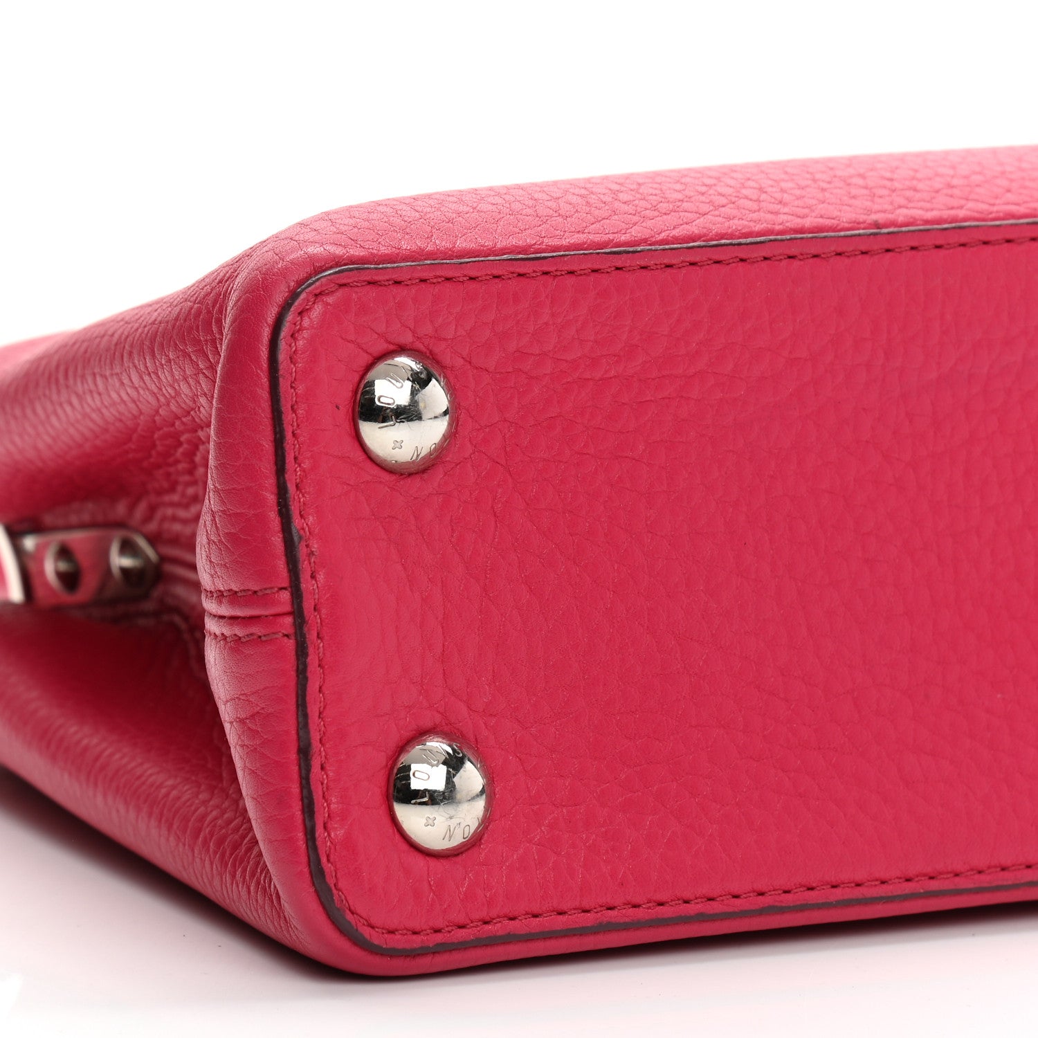 Louis Vuitton Taurillon Capucines PM Scarlet 8 of 10