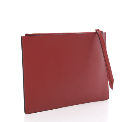 Gucci GG Supreme Monogram Bosco Patch Zip Pouch Beige Malva Hibiscus Red 3 of 7