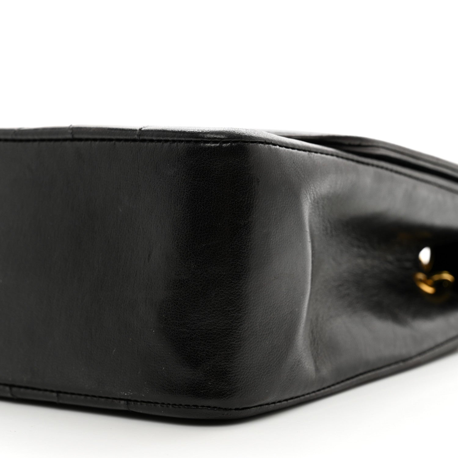 Chanel Lambskin Quilted Medium Single Flap Black 9 of 12