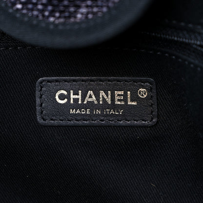 Chanel Woven Straw Raffia Medium Deauville Tote Black 6 of 15