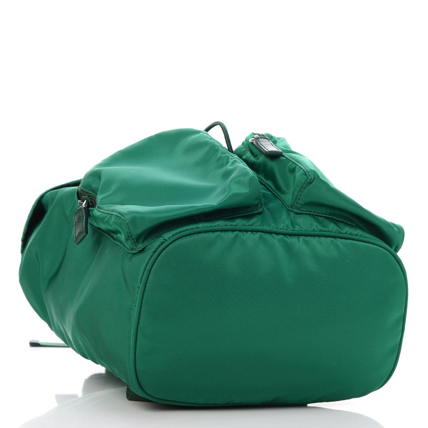 Nylon Vela Saffiano Double Buckle Backpack Oleandro