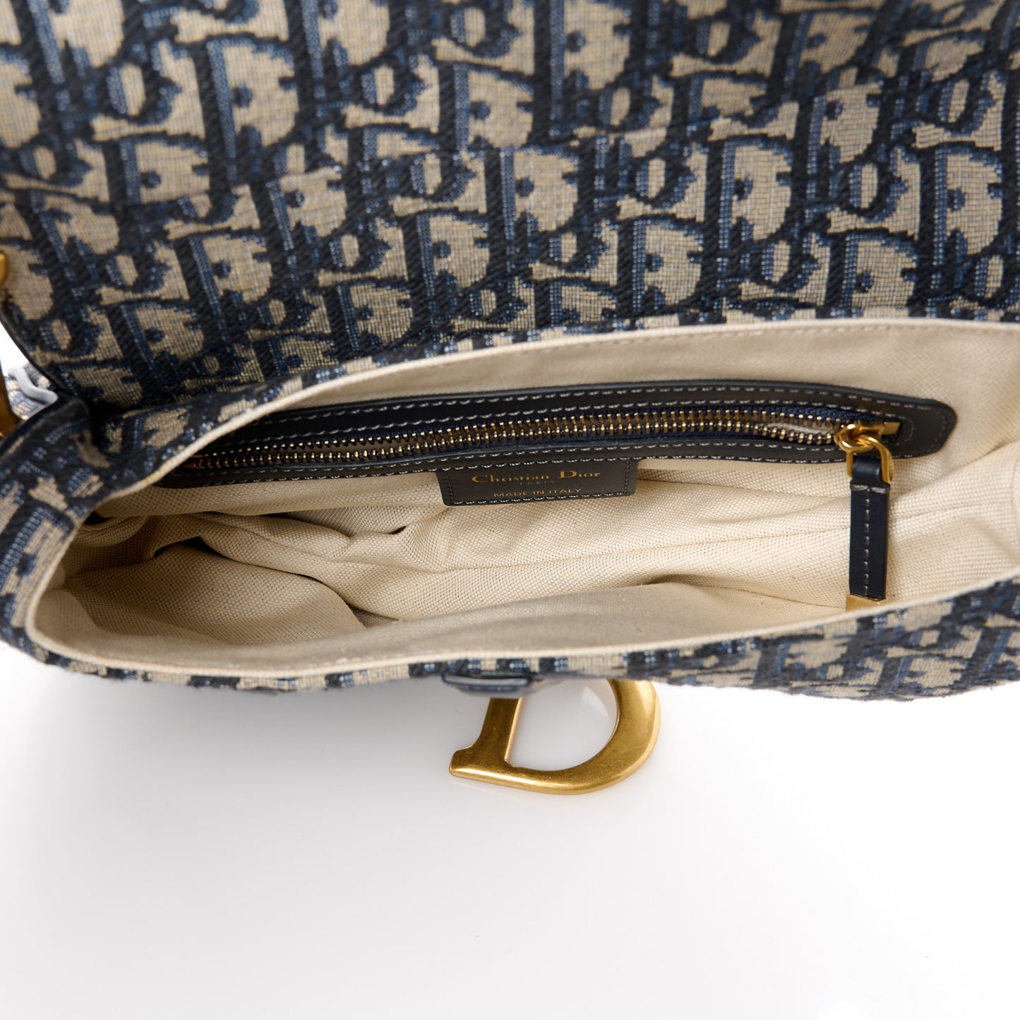 Oblique Saddle Bag Blue
