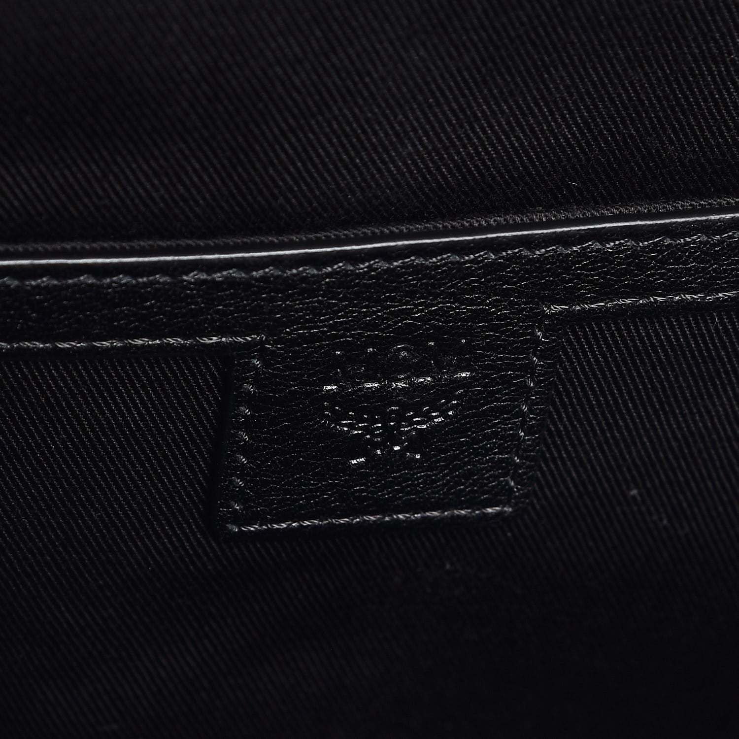 MCM Calfskin Ottomar Monogram Duke Backpack Black 6 of 8