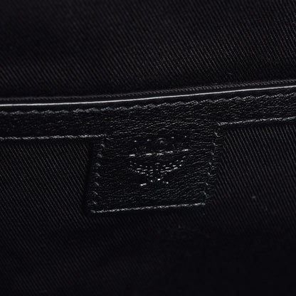 MCM Calfskin Ottomar Monogram Duke Backpack Black 6 of 8