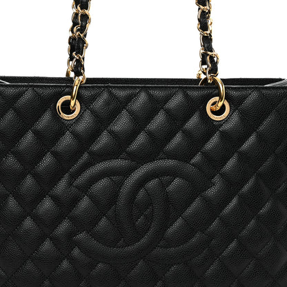Chanel Caviar Quilted Grand Shopping Tote GST Black 8 of 13