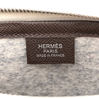 Hermes Felt Epsom Colorblock Toodoo 29 Zip Pouch Ebene Vert de Gris 6 of 8