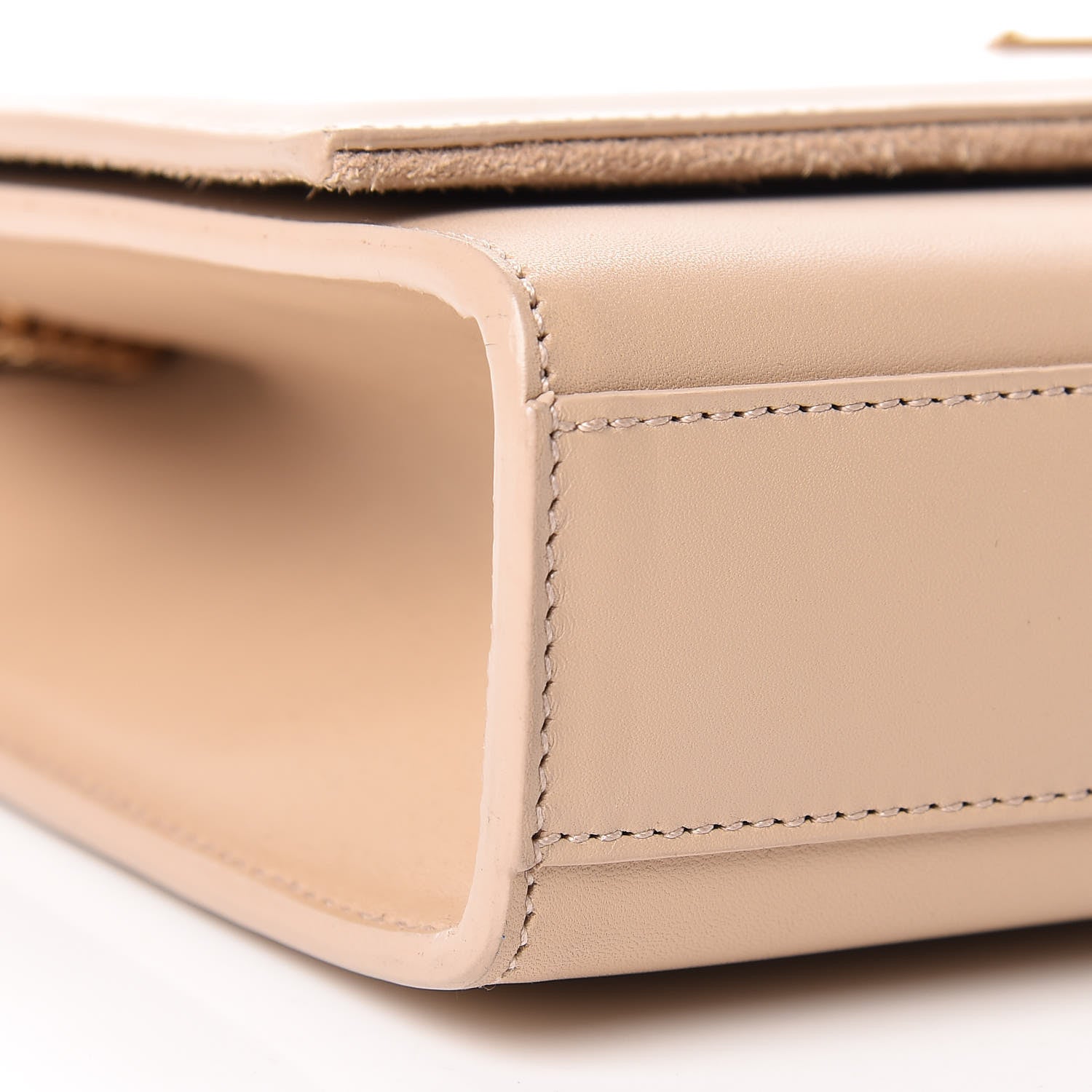 Saint Laurent Smooth Calfskin Medium Classic Monogram Kate Tassel Satchel Dark Beige 9 of 16