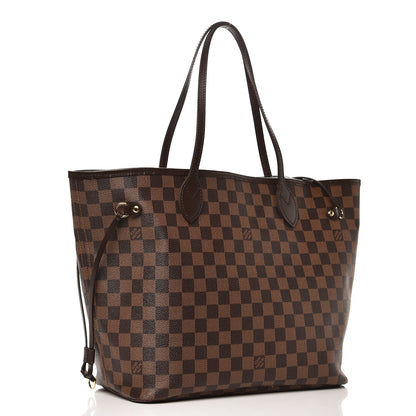 Louis Vuitton Damier Ebene Neo Neverfull MM Rose Ballerine 3 of 9
