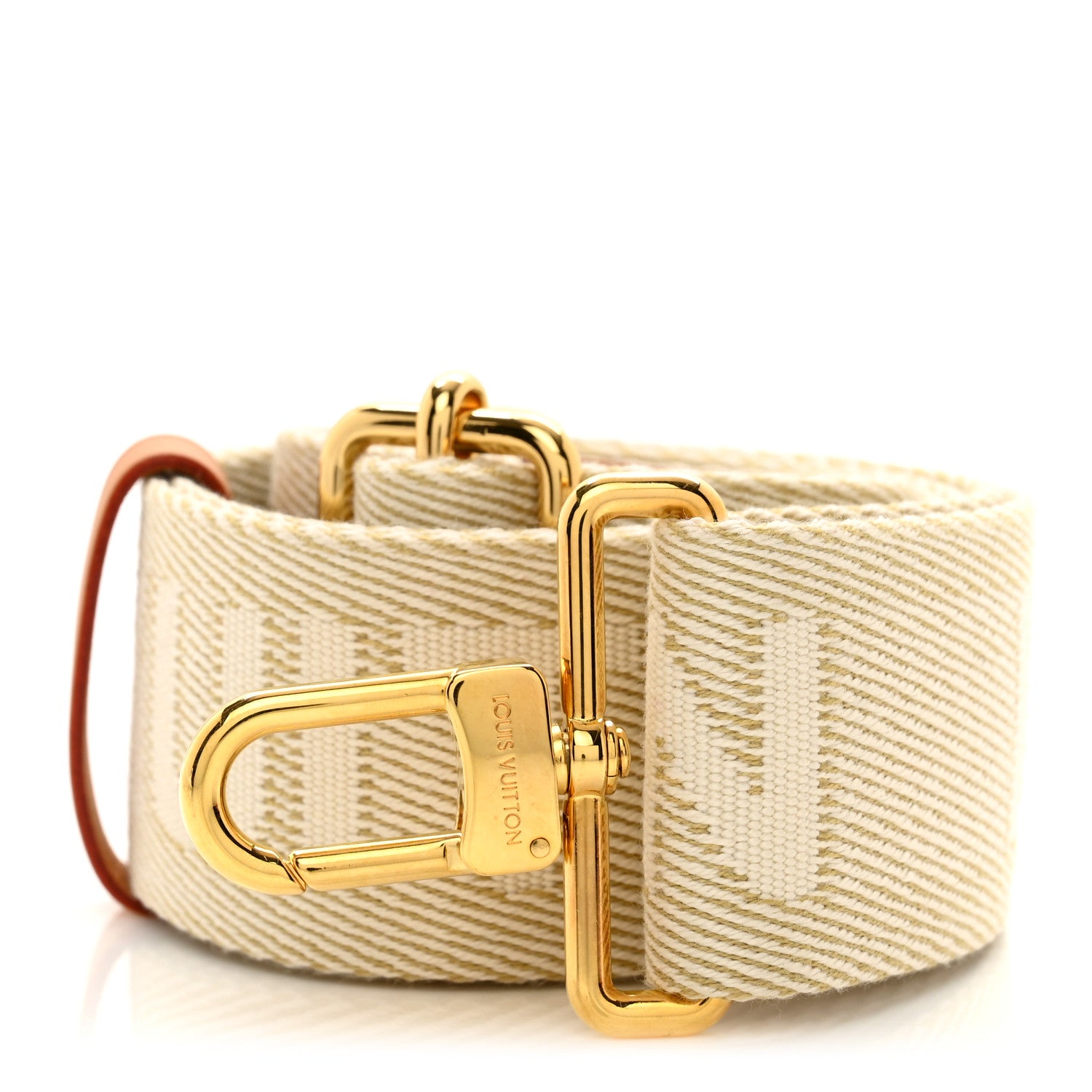 Louis Vuitton Jacquard High Rise Shoulder Strap Beige 1 of 3