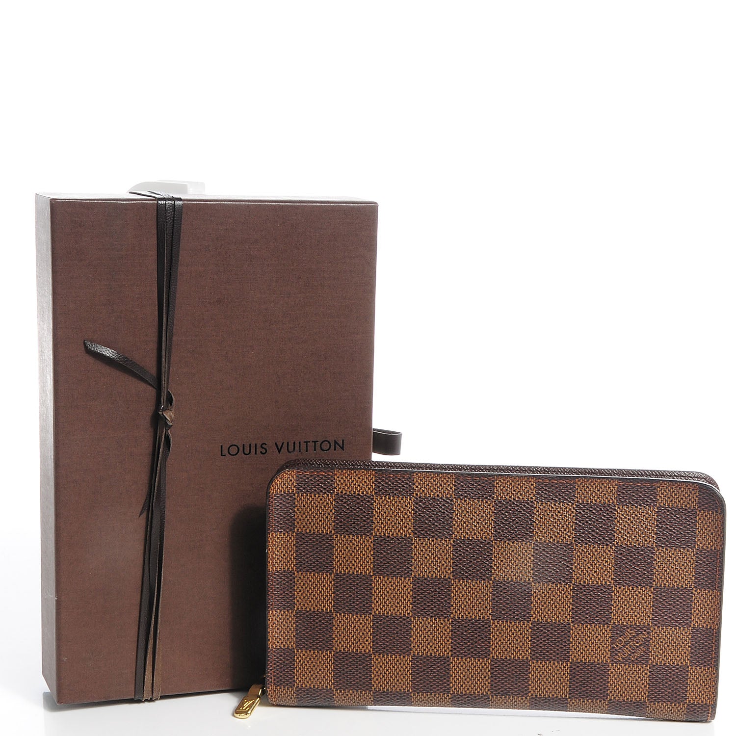 Louis Vuitton Damier Ebene Porte-Monnaie Zippe Zippy Wallet 4 of 7