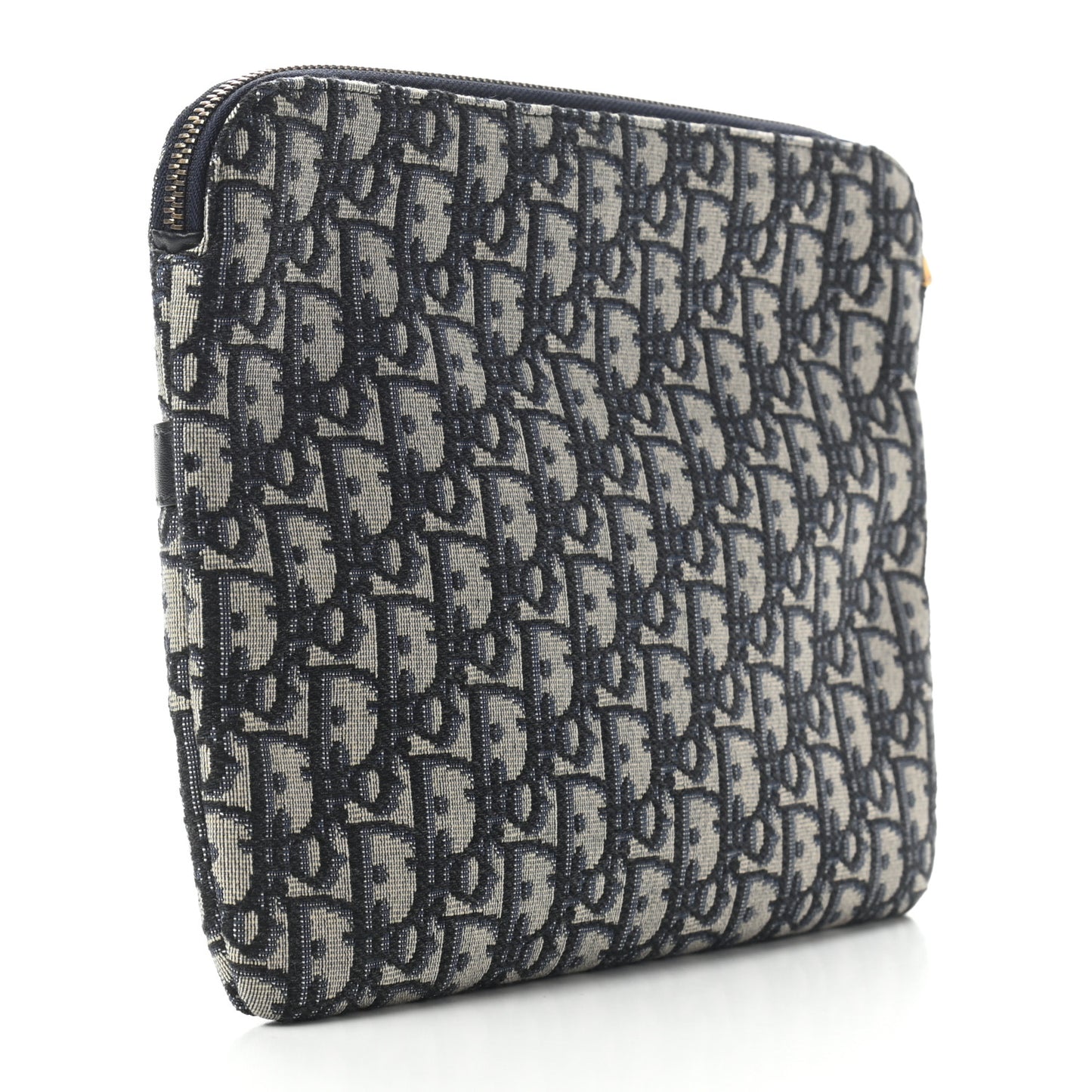 Oblique Pouch Clutch Blue