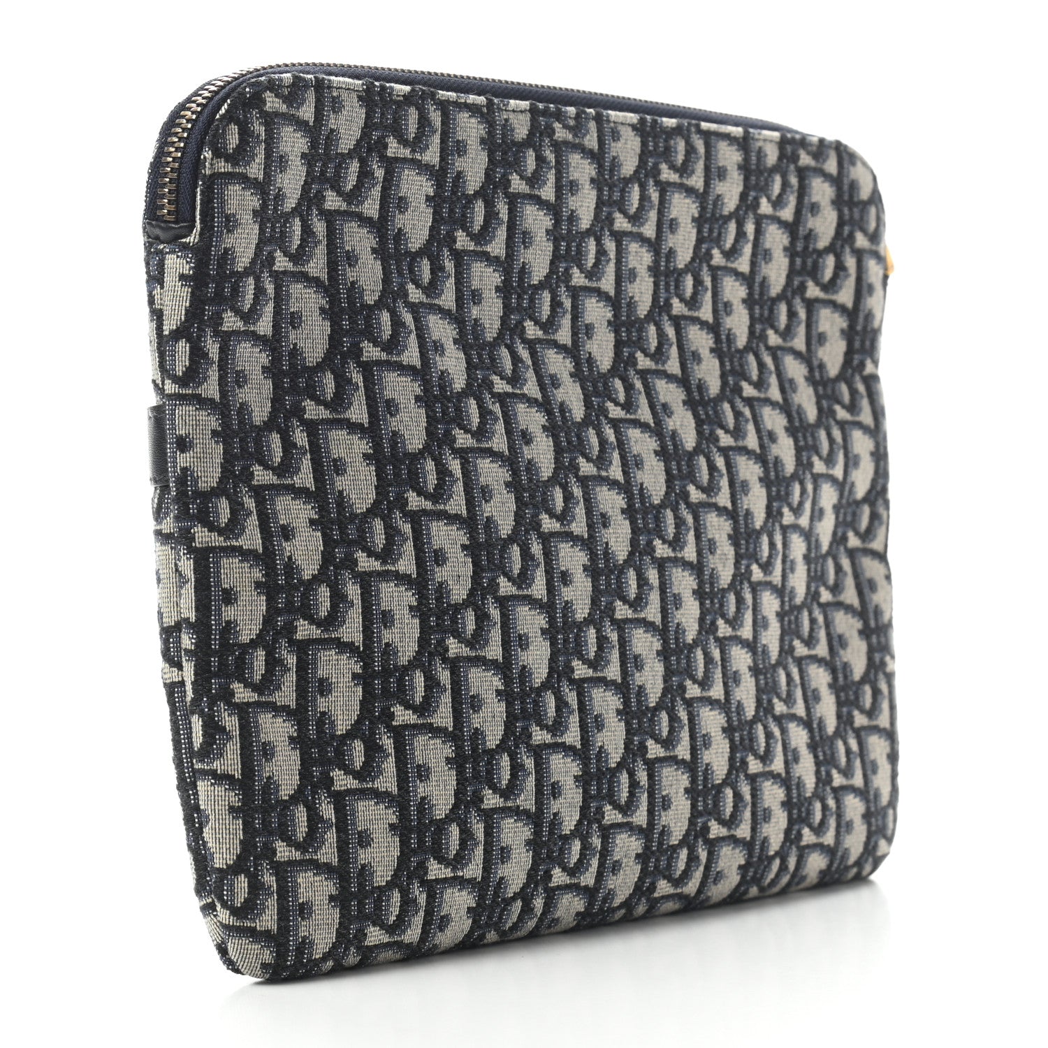 Christian Dior Oblique Pouch Clutch Blue 4 of 8