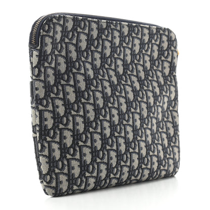 Christian Dior Oblique Pouch Clutch Blue 4 of 8