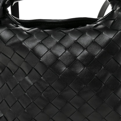 Bottega Veneta Calfskin Intrecciato Mini Hop Black 8 of 10