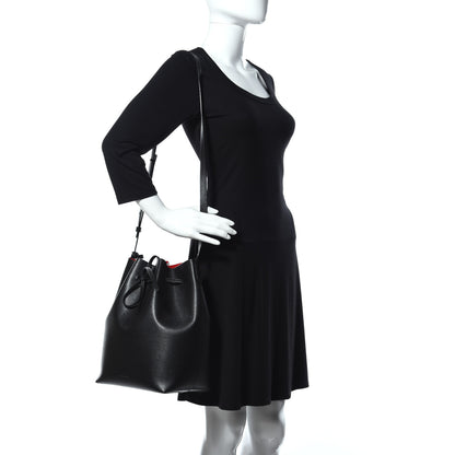 Mansur Gavriel Saffiano Bucket Bag Black Flamma 2 of 20
