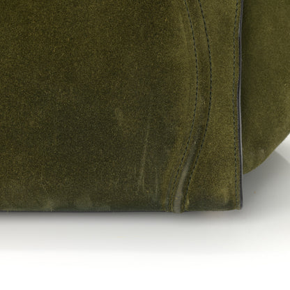 Celine Suede Medium Phantom Luggage Olive 14 of 15
