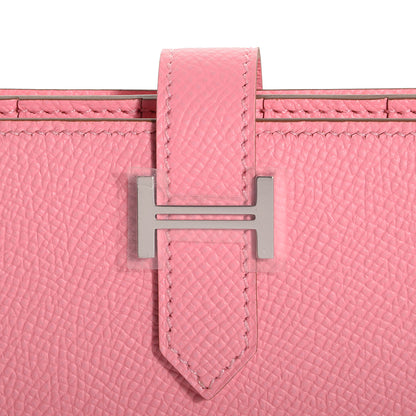 Hermes Epsom Bearn Gusset Wallet Rose Confetti 13 of 14