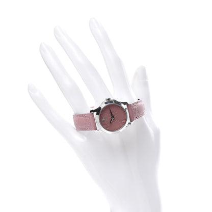 Gucci Stainless Steel Calfskin 27mm G-Timeless Quartz Watch Pink 2 of 8