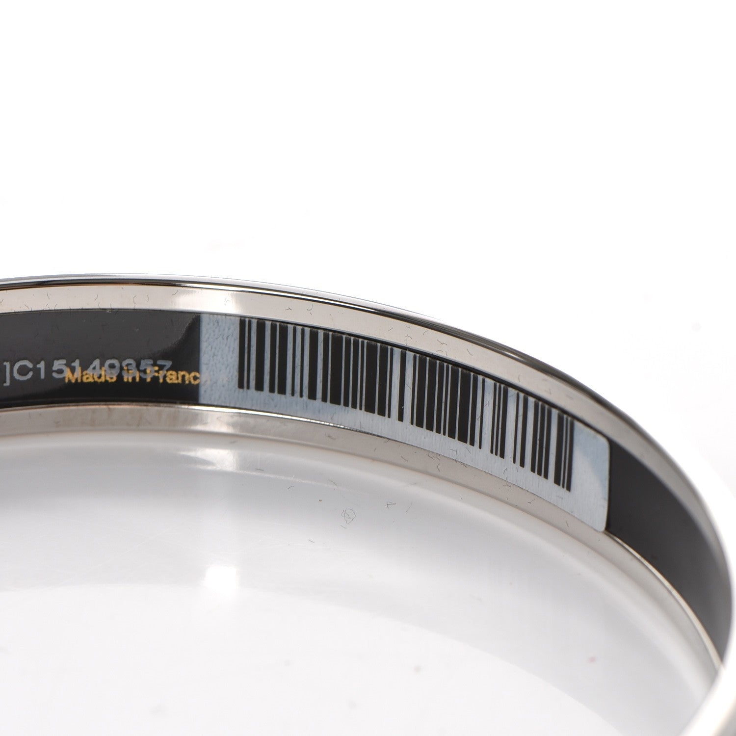 Hermes Enamel Printed Narrow Les Cannes Bracelet 70 Arts and Crafts 7 of 8