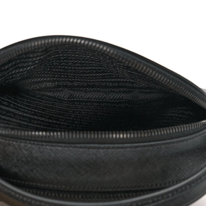 Prada Saffiano Lux Odette Crossbody Black 6 of 10