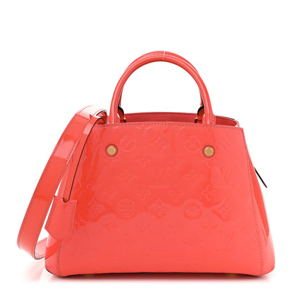 Louis Vuitton Vernis Montaigne BB Rose Litchi 1 of 10