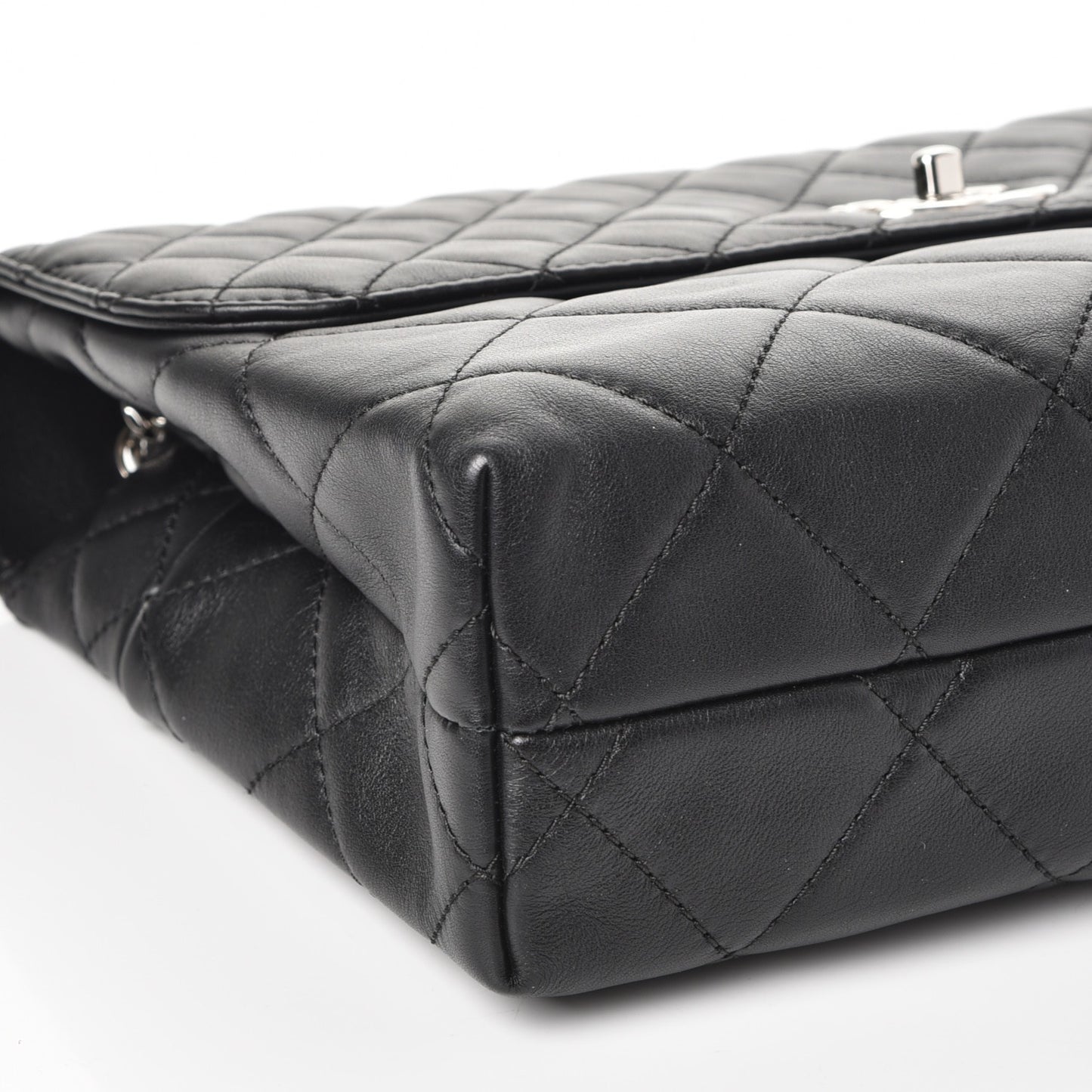 Calfskin Quilted In The Business Flap Bag Black