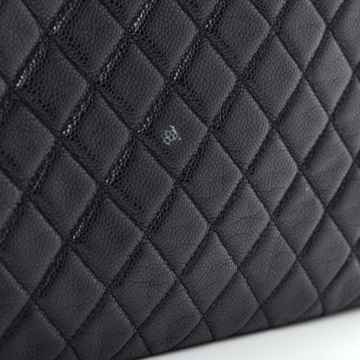 Chanel Caviar Quilted Large Cosmetic Case Black 8 of 8