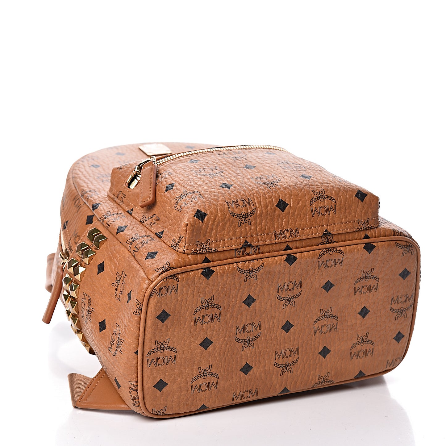 Visetos Small Side Stud Stark Backpack Cognac