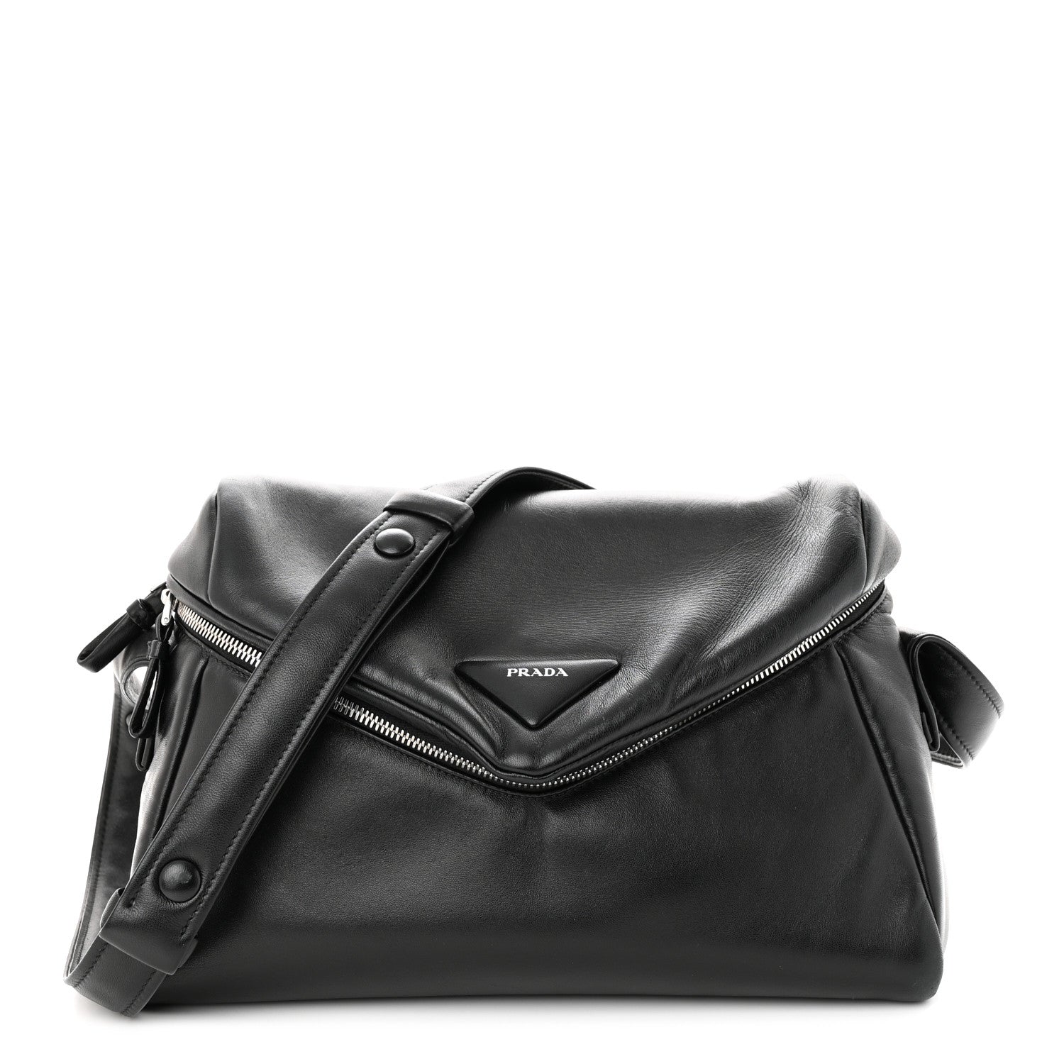 Prada Nappa Padded Signaux Bag Black 1 of 11