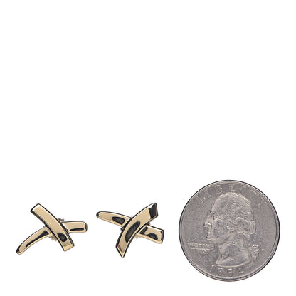 Tiffany 18K Yellow Gold Paloma's Graffiti X Earrings 2 of 4