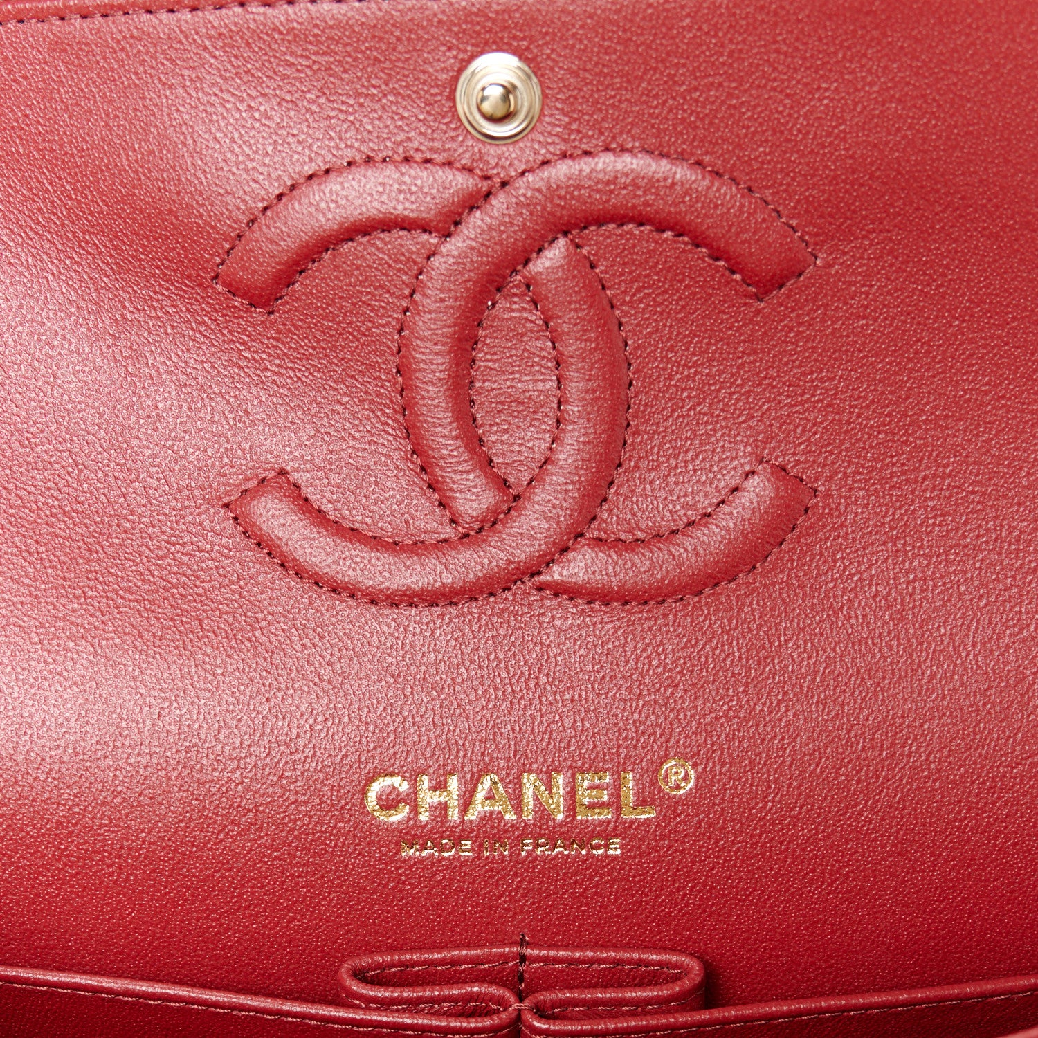 Chanel Caviar Quilted Medium Double Flap Burgundy 6 of 11