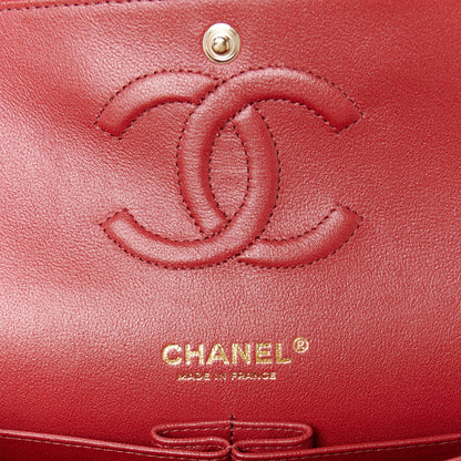 Chanel Caviar Quilted Medium Double Flap Burgundy 6 of 11
