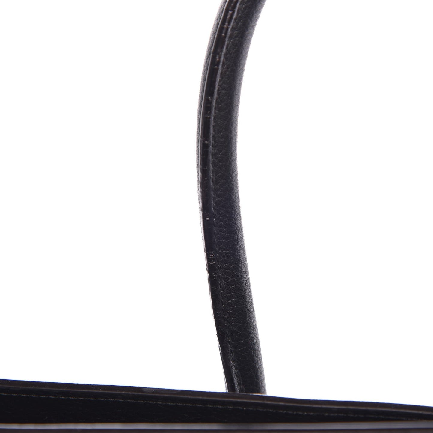 Drummed Calfskin Mini Luggage Black
