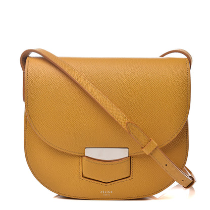 Celine Baby Grained Calfskin Small Trotteur Saffron 1 of 10