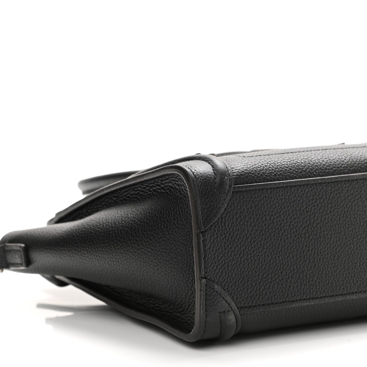 Celine Drummed Calfskin Nano Luggage Black 9 of 12