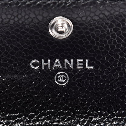 Chanel Caviar Quilted Flap Card Holder So Black 6 of 9