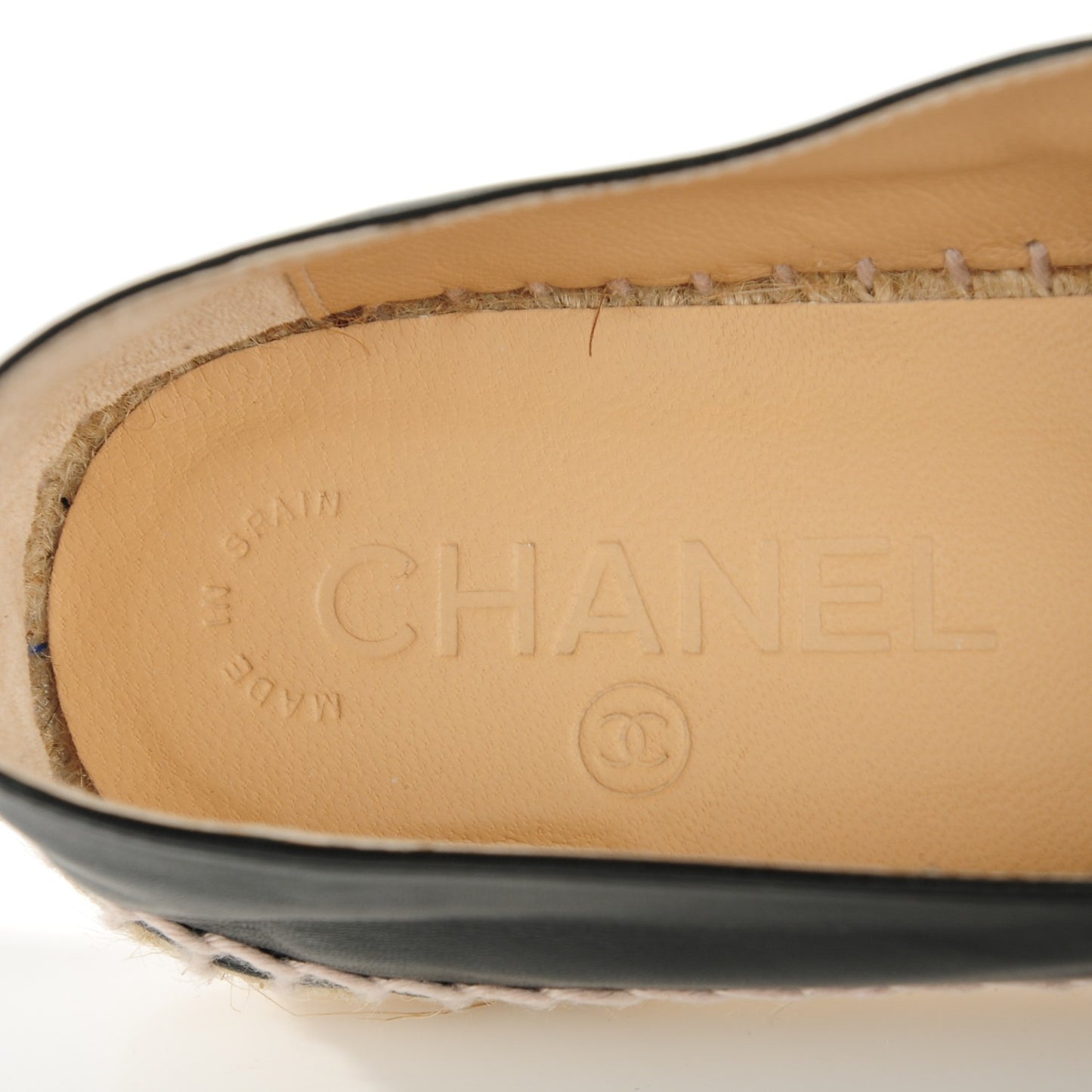Lambskin CC Espadrilles 38 Black