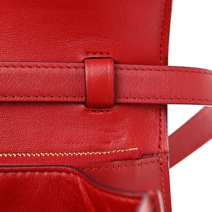Celine Box Calfskin Medium Classic Box Flap Bag Red 11 of 12