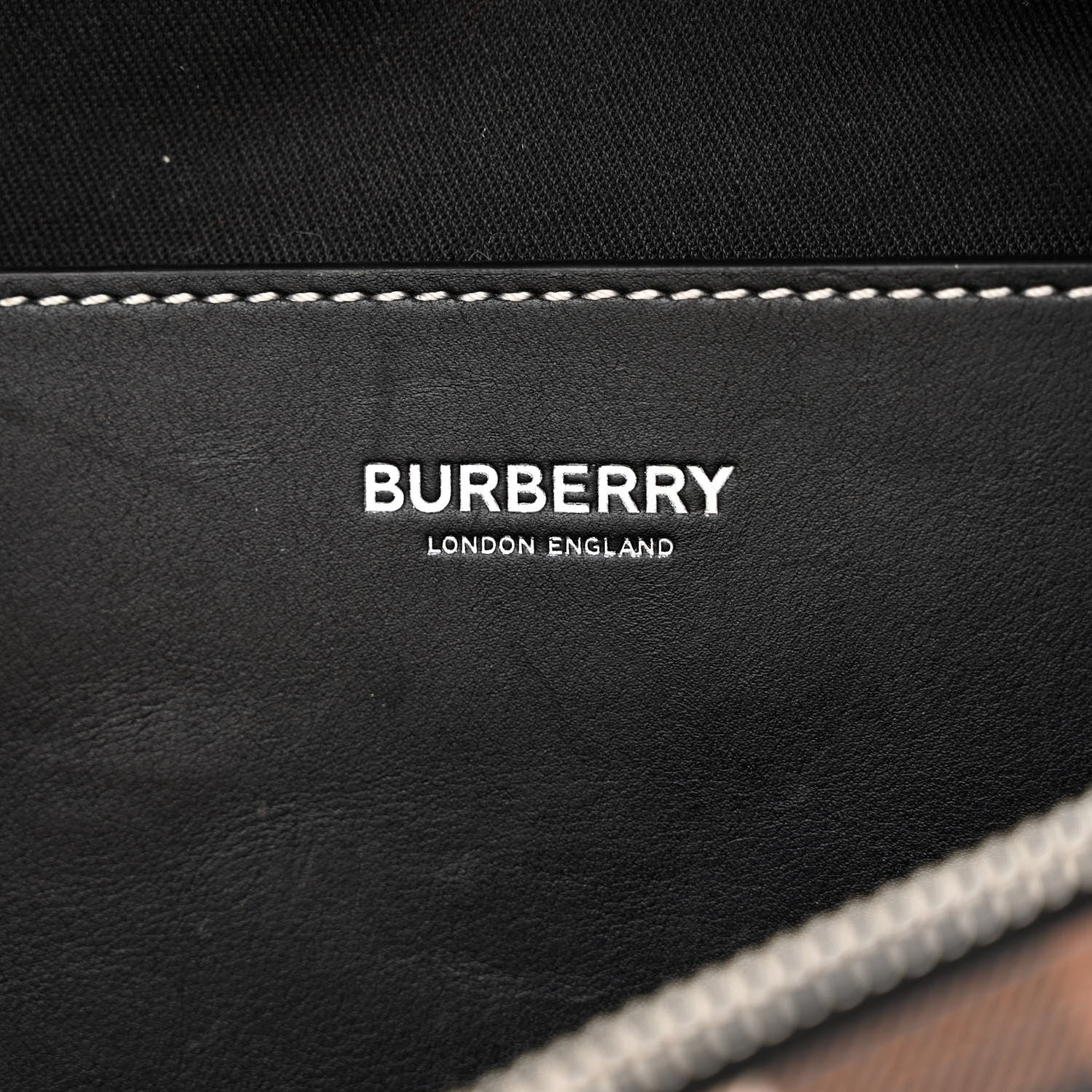 Burberry E-canvas Check Cason Bum Bag Dark Birch Brown 6 of 11