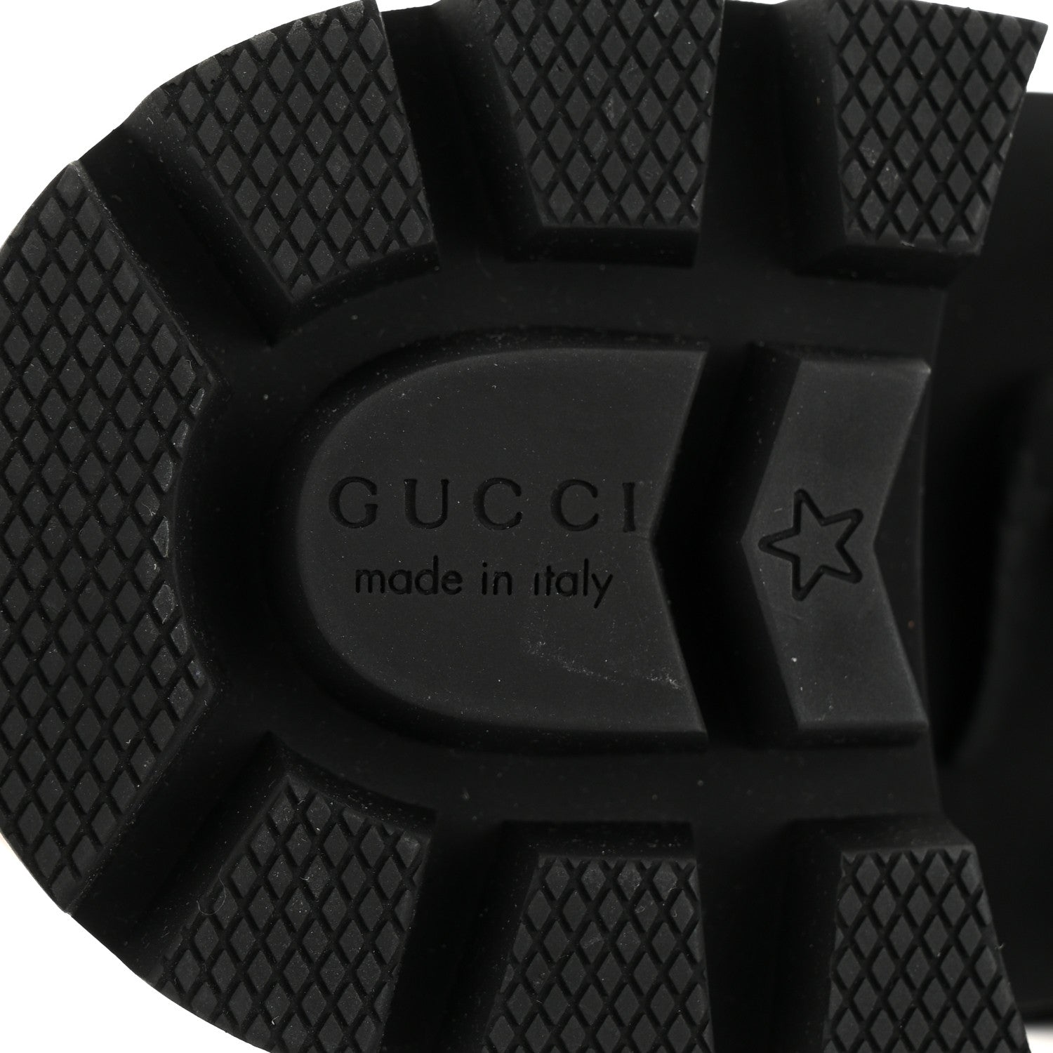 Gucci Calfskin Sylvie Web Womens Lace Up Combat Boots 36.5 Black 8 of 9