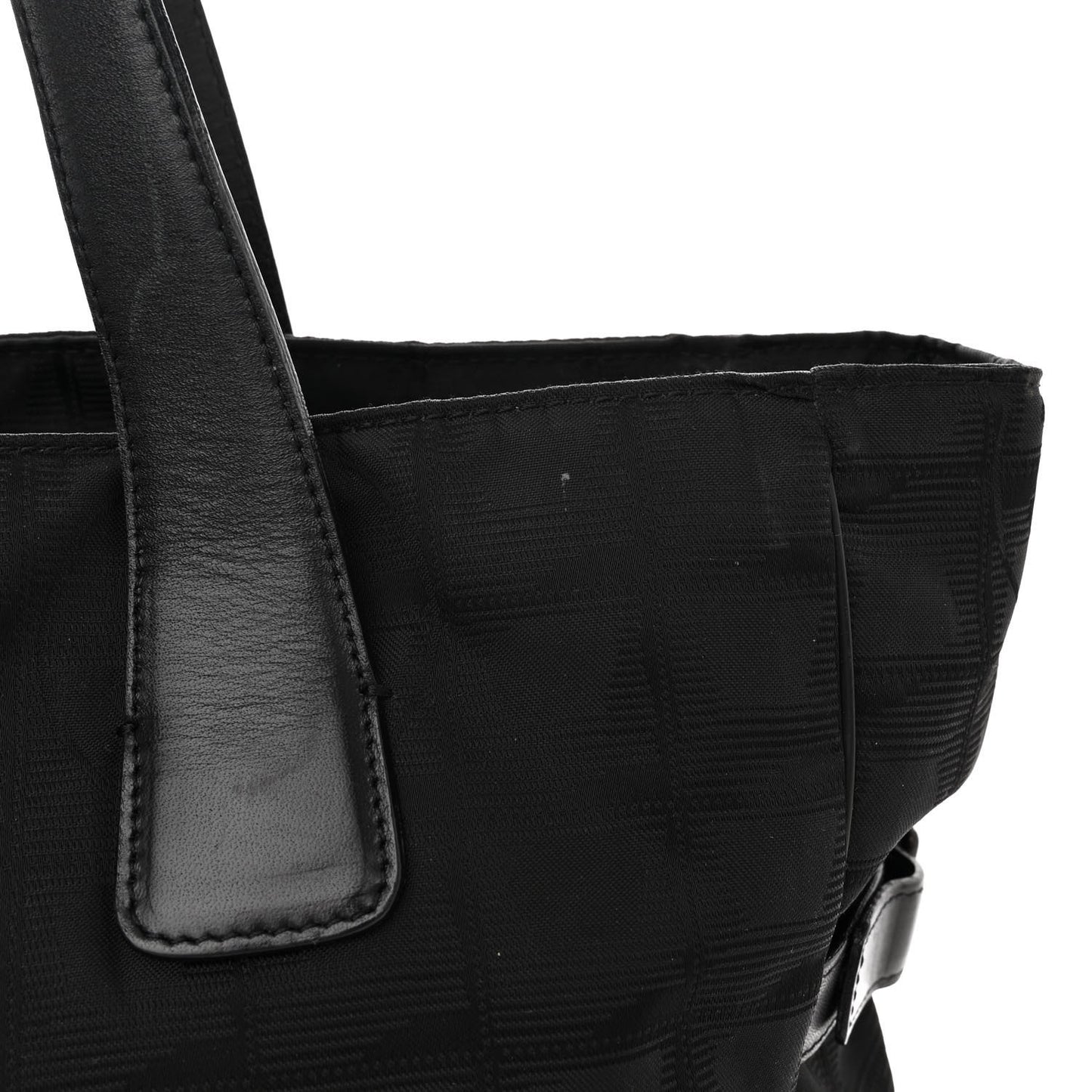 Nylon Medium Travel Tote Black