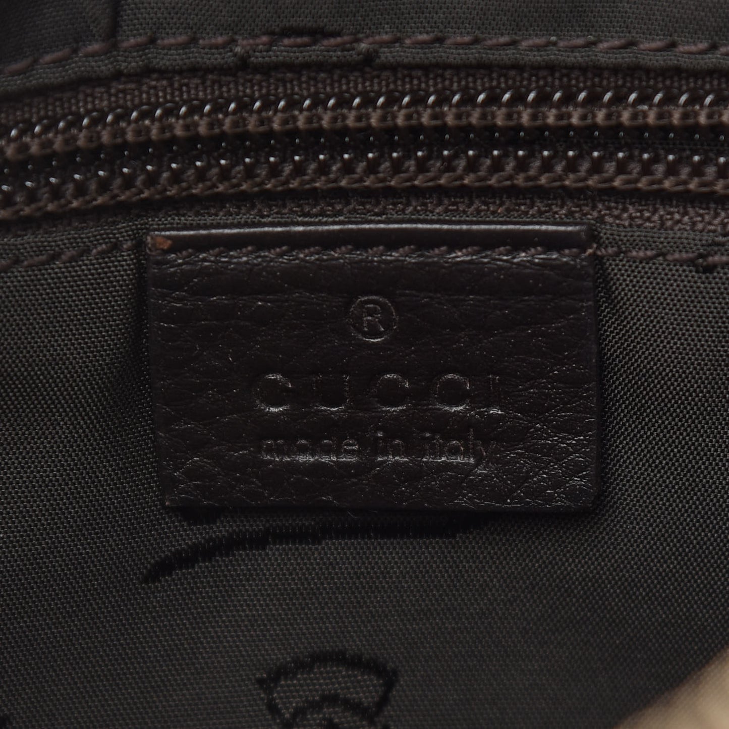 Guccissima Small Shoulder Bag Dark Brown
