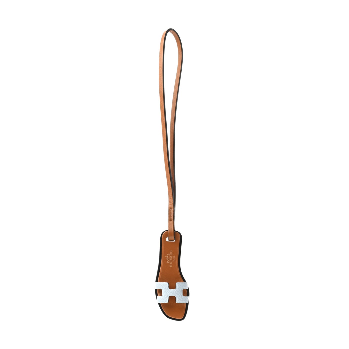 Epsom Butler Calfskin Hunter Oran Nano Bag Charm Bleu Brume