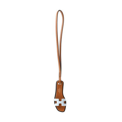 Hermes Epsom Butler Calfskin Hunter Oran Nano Bag Charm Bleu Brume 1 of 4