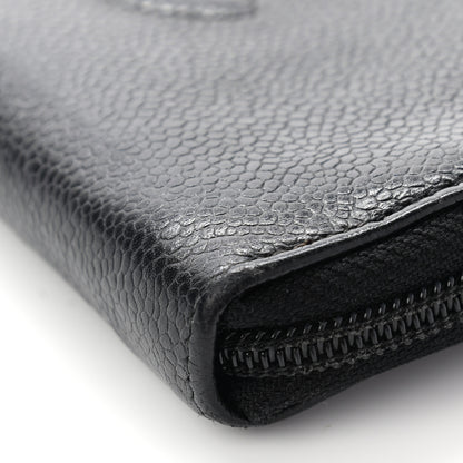 Chanel Caviar Large Timeless CC Zip Around Wallet Black 16 of 18