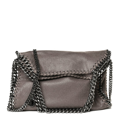 Stella McCartney Shaggy Deer Mini Falabella Fold Over Tote Ash Grey 1 of 13
