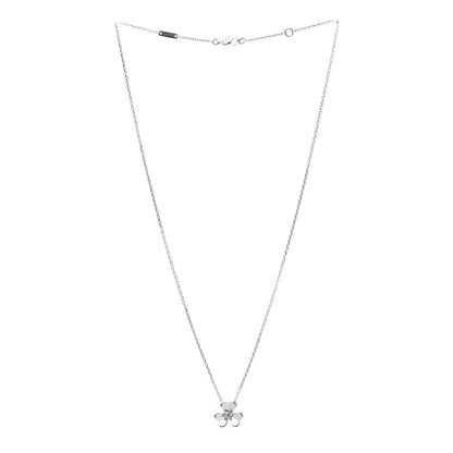 Van Cleef & Arpels 18K White Gold Diamond Mini Frivole Pendant Necklace 3 of 6