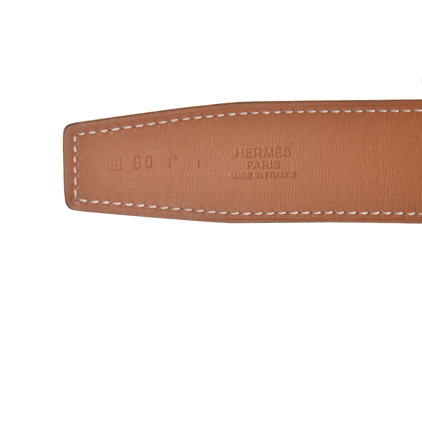 Epsom Chamonix 32mm Belt Strap 90 White Gold