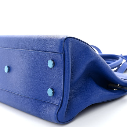 Saint Laurent Calfskin Medium Rive Gauche Cabas Outremer 9 of 9